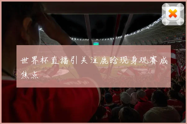 世界杯直播引关注鹿晗现身观赛成焦点